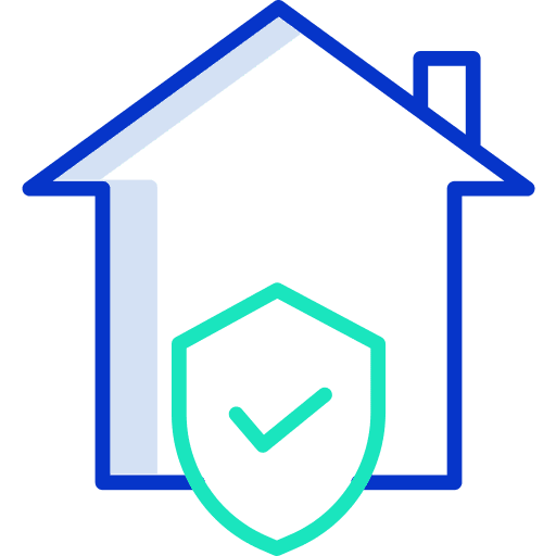 Security home shield buildings icon