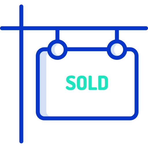 Sold real estate property sold icon