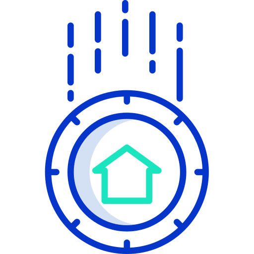 Value real estate property home icon