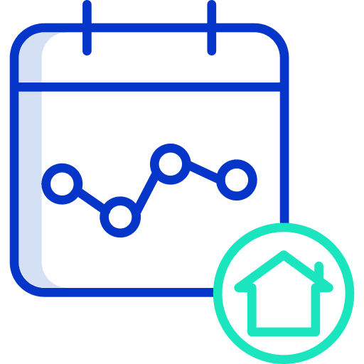 Calendar shopping sales commerce and shopping icon