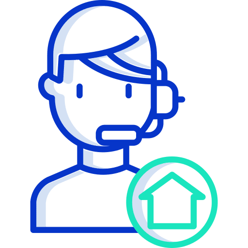 Customer support user communications professions and jobs icon