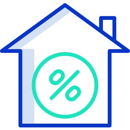 Discount property real estate home icon