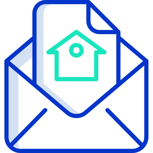 Email home interface message icon