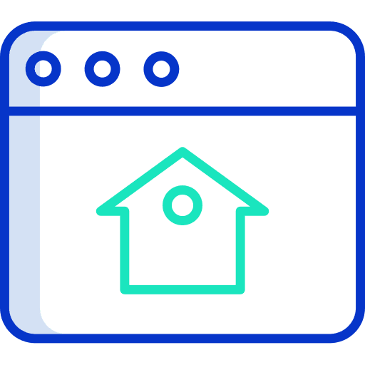 Website real state real estate online shop icon