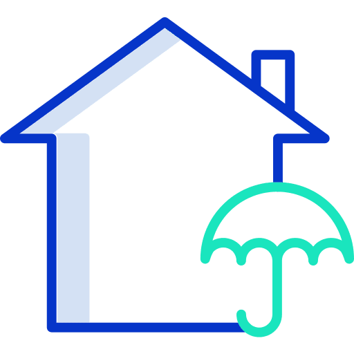 Insurance real estate home security icon