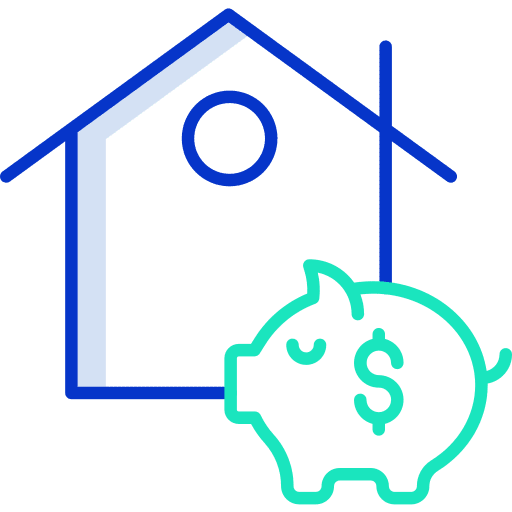 Loan finance loan house icon