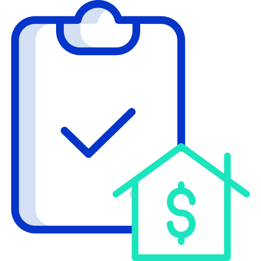 Loan pen loan real estate icon