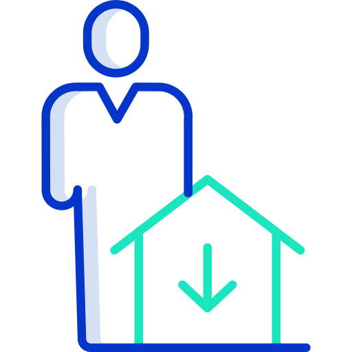 Purchase agent house home icon