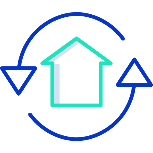 Real estate architecture and city real estate home icon