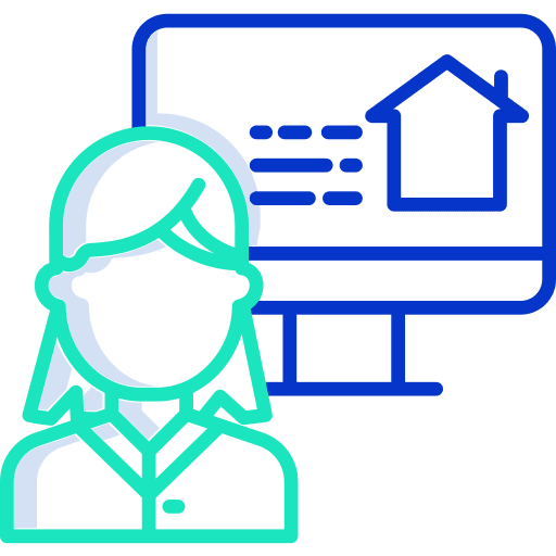 Search house online home icon