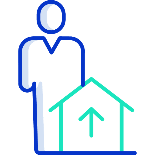 Seller user home estate agent icon