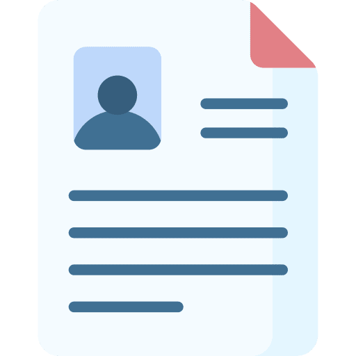 Curriculum vitae personal info files and folders personal profile icon Curriculum vitae personal info files and folders personal profile icon