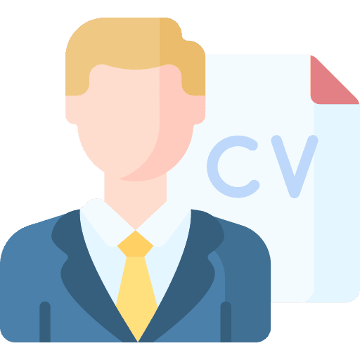 Cv human resources candidate man icon Cv human resources candidate man icon