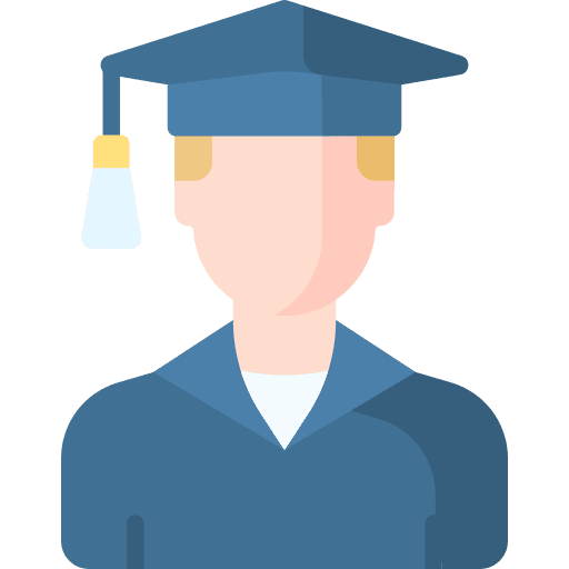 Graduated school avatar academic icon
