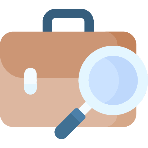 Job seeker job opportunities opportunity magnifier icon