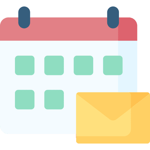 Calendar organizer messages email icon Calendar organizer messages email icon