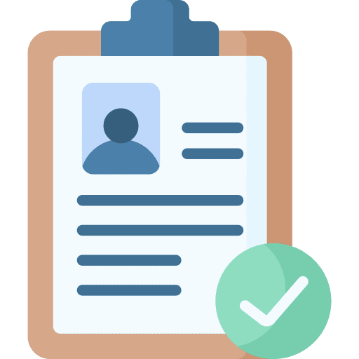 Check employee cv check icon Check employee cv check icon