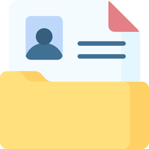 File curriculum vitae file application icon File curriculum vitae file application icon