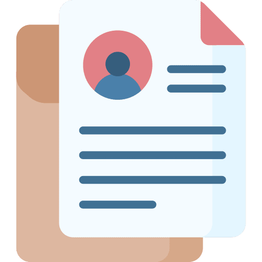 File resume application curriculum vitae icon File resume application curriculum vitae icon