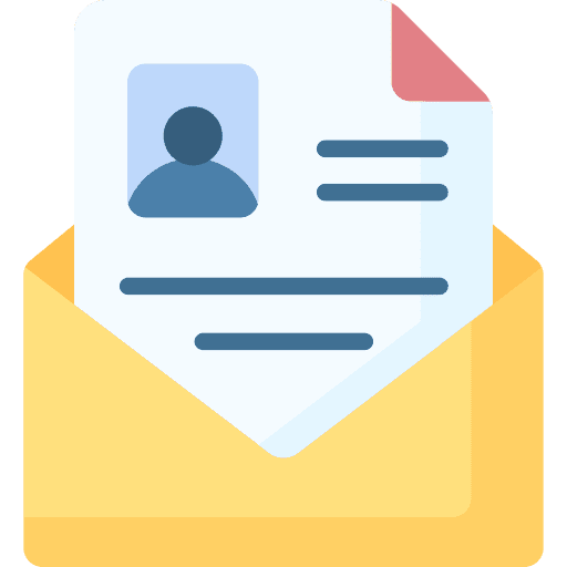 Email contact resume communications icon Email contact resume communications icon
