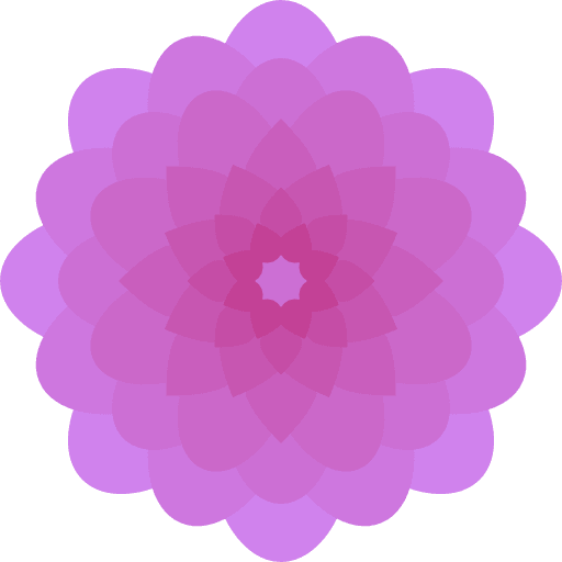 Dahlia flower botanical blossom icon Dahlia flower botanical blossom icon