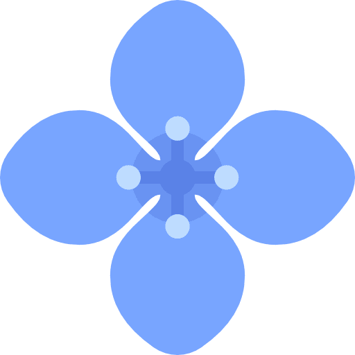 Hydrangea botanical nature petals icon Hydrangea botanical nature petals icon