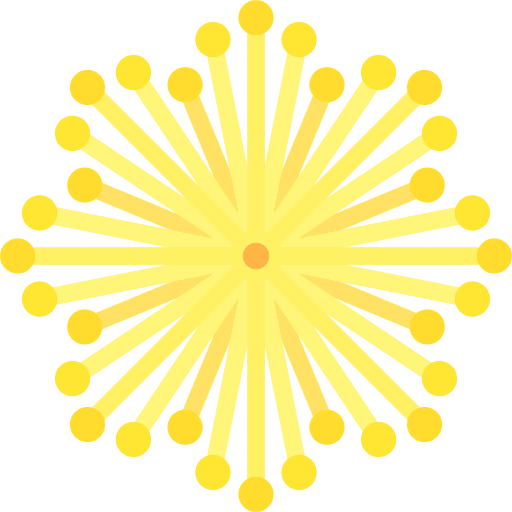 Mimosa blossom petals nature icon