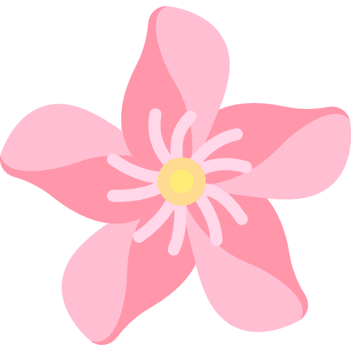Oleander petals blossom oleander icon