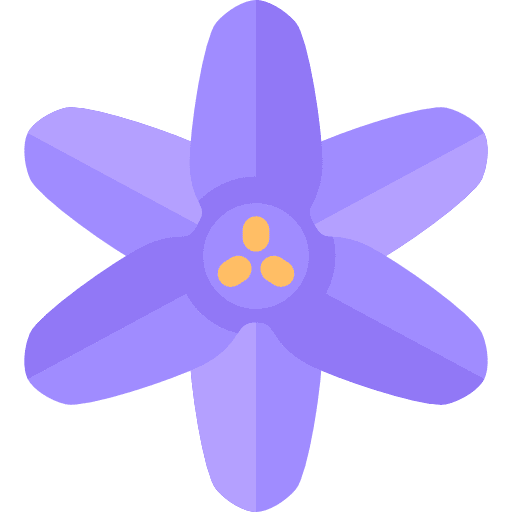 Bluebell petals flower blossom icon Bluebell petals flower blossom icon