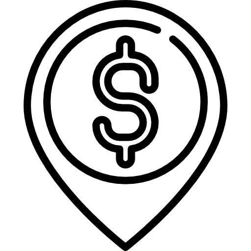 Location map point map location pin icon