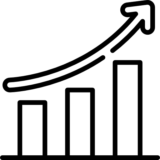 Stats statistics graphic bar graph icon