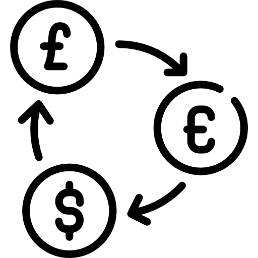 Exchange dollar currency commerce icon Exchange dollar currency commerce icon