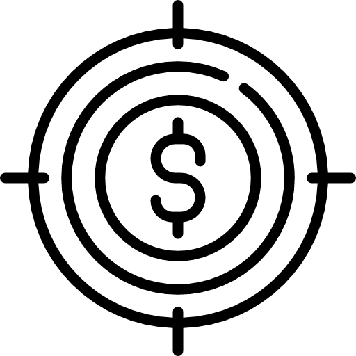 Target business and finance weapons seo and web icon Target business and finance weapons seo and web icon