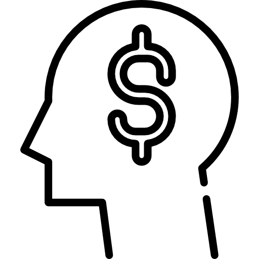 Think bank dollar symbol options icon Think bank dollar symbol options icon