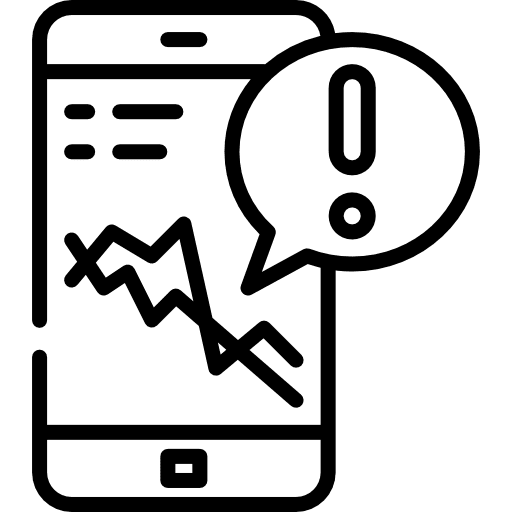 Alert payment tablet smartphone icon Alert payment tablet smartphone icon