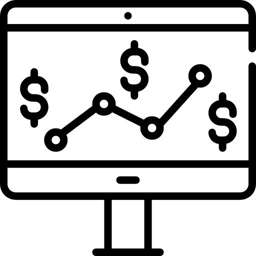 Graph business and finance coins graph icon Graph business and finance coins graph icon