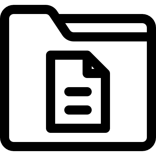 Document storage folder document icon Document storage folder document icon