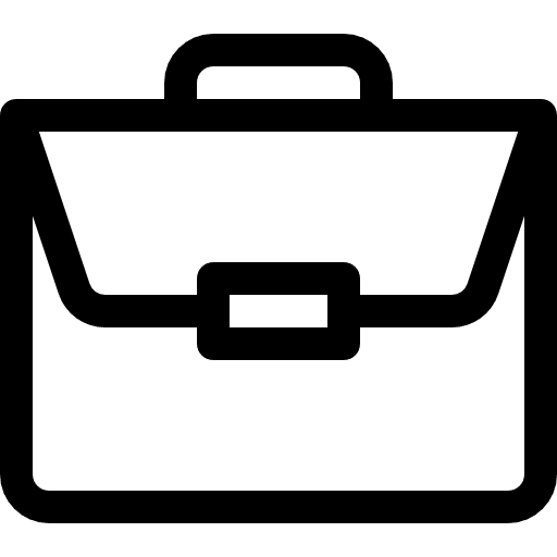 Portfolio bag work experience briefcase icon