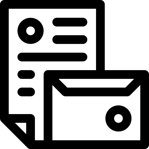 Branding envelope document letter icon Branding envelope document letter icon