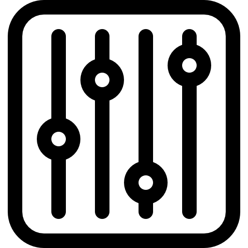 Settings levels ui controls icon Settings levels ui controls icon