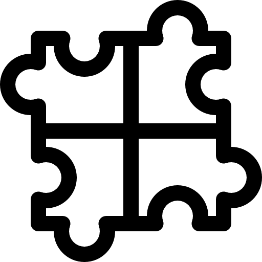 Solution puzzle hobbies and free time business and finance icon Solution puzzle hobbies and free time business and finance icon