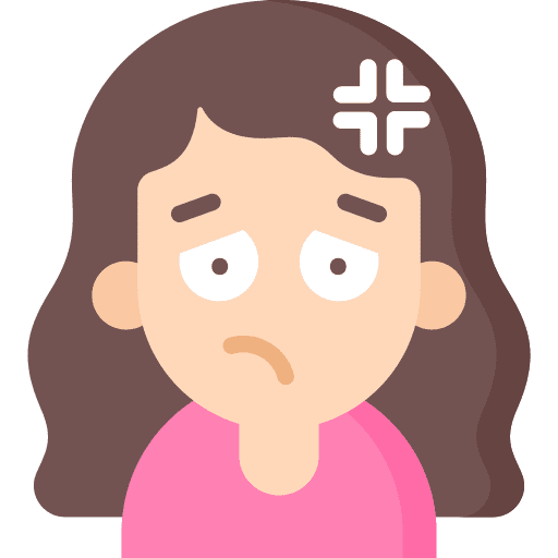 Upset upset curly hair emoji icon