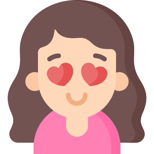 In love woman emoji heart icon