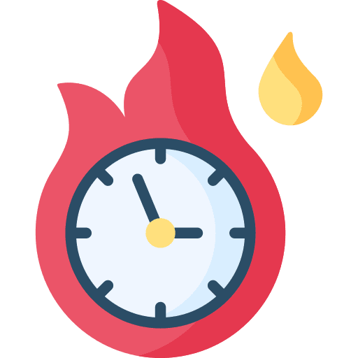 Clock sale fire clock icon Clock sale fire clock icon