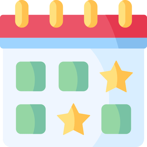 Event organization date favorite icon