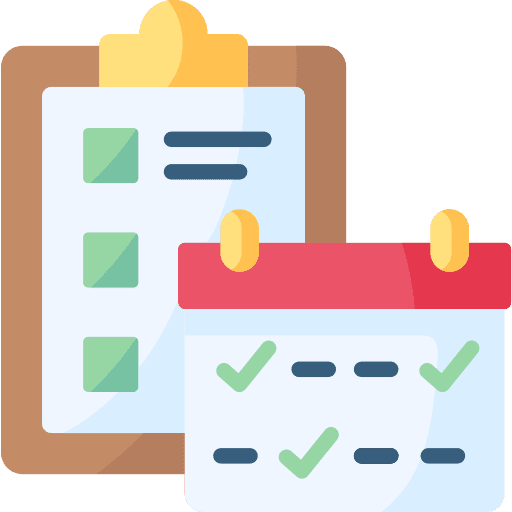 Schedule time organization calendar icon