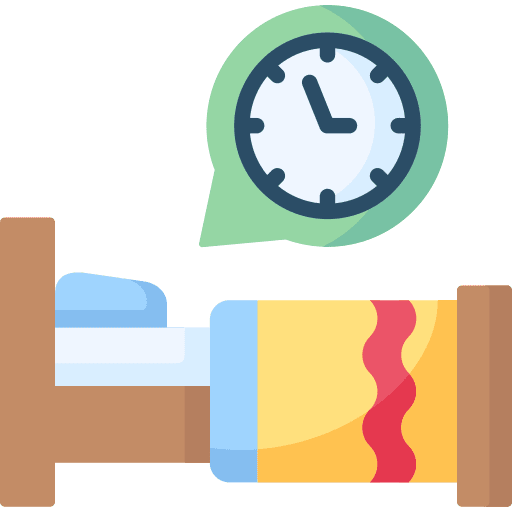 Bed time time and date bedroom clock icon Bed time time and date bedroom clock icon