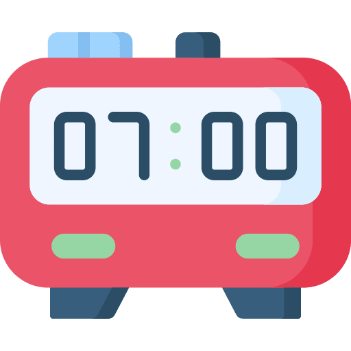 Digital clock time alarm wake up icon Digital clock time alarm wake up icon