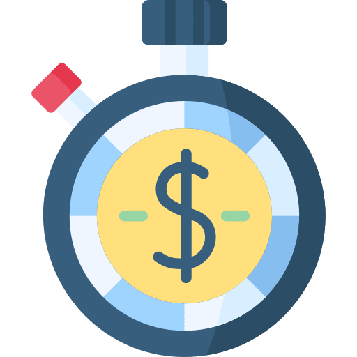 Time is money time finance chronometer icon Time is money time finance chronometer icon