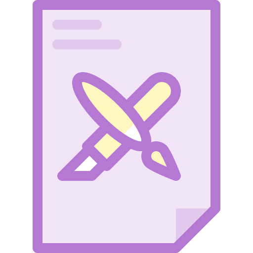 Design print paint brush layout icon